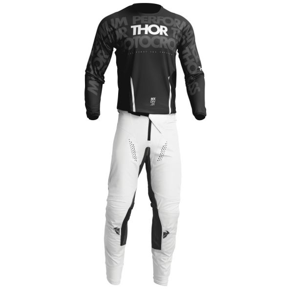  Thor-oferta Combo Moto Tricou + Pantaloni Pulse Mono Black/White 23