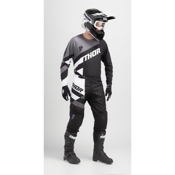  Thor-oferta Combo Tricou + Pantaloni Enduro/MX Sector Checker Black/Gray 24