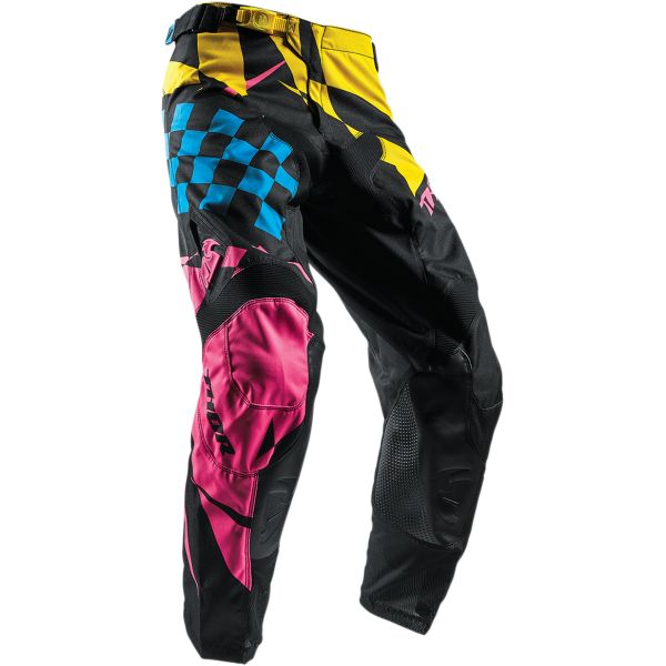Pantaloni MX-Enduro Thor LICHIDARE STOC Pantaloni S7 Pulse Louda Yellow/Pink