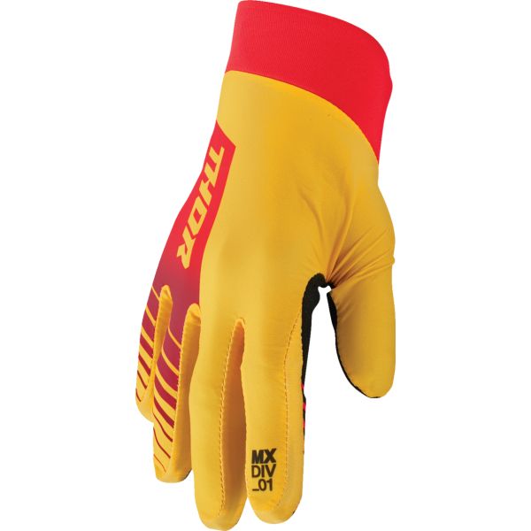Gloves MX-Enduro Thor Moto MX/Enduro Gloves Agile Analog Lemon/Red 24