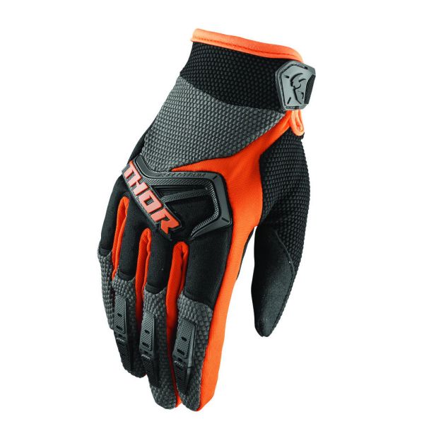 Kids Gloves MX-Enduro Thor Spectrum S8 Gray/Orange Kids Gloves
