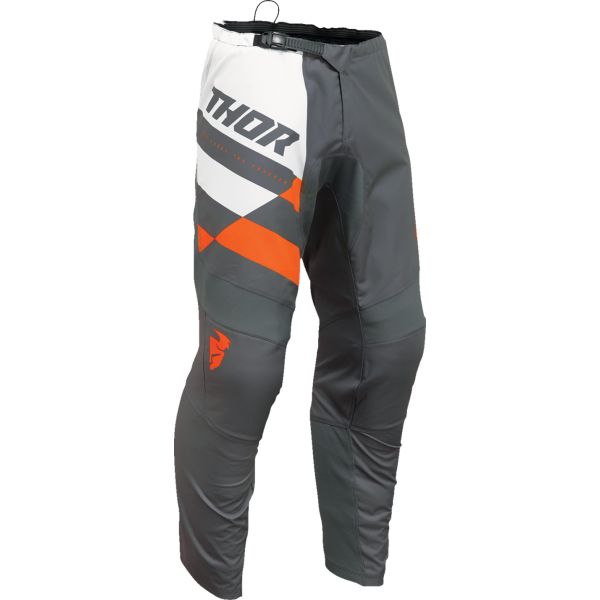  Thor Pantaloni Moto Mx/Enduro Copii Sector Checker Charcoal/Orange 24