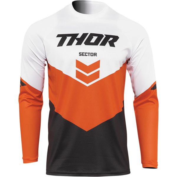  Thor Tricou Enduro Copii Sector Birdrock Charcoal/Red Orange
