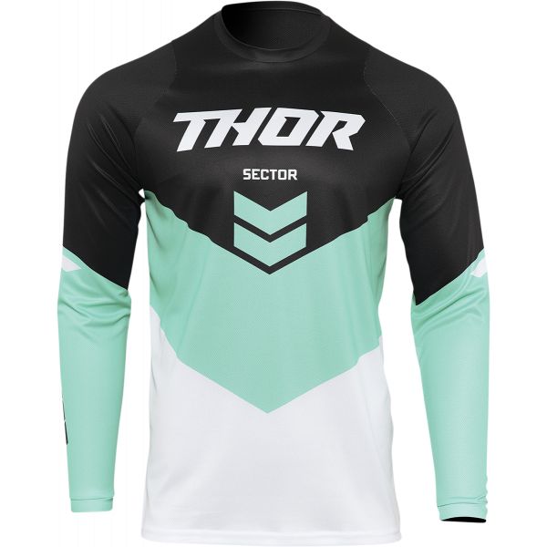  Thor Moto MX Jersey Sector Chev Black/Mint