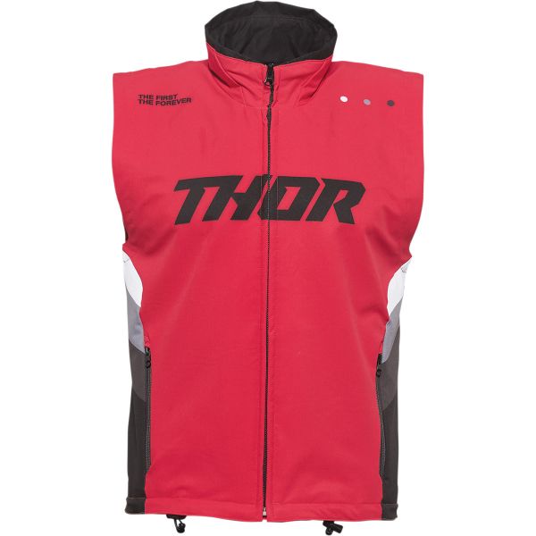  Thor Moto MX Vest Warm Up Red/Black