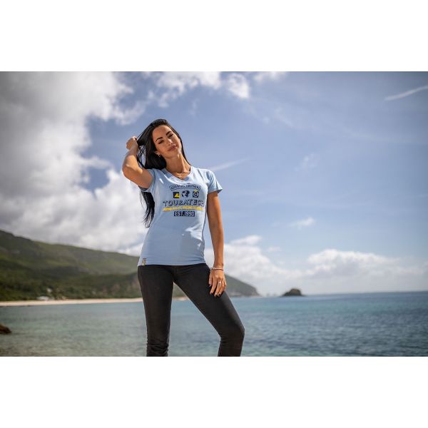 Casual T-shirts/Shirts Touratech T-Shirt ''Adventure Equipment'' Women Blue