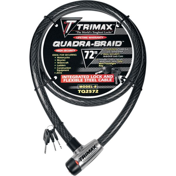  Trimax Antifurt Moto Cablu Multi-Use Black TQ2572