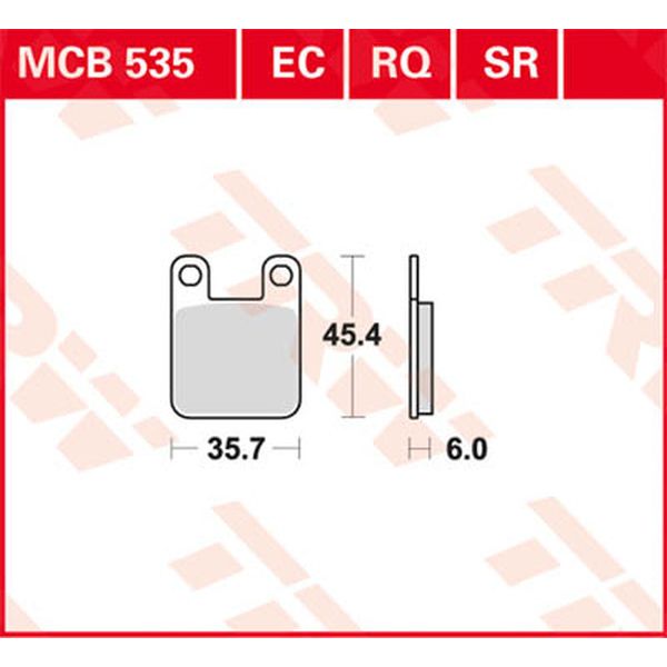 Placute de frana TRW Placute Frana Ec Series Ceramic MCB535EC