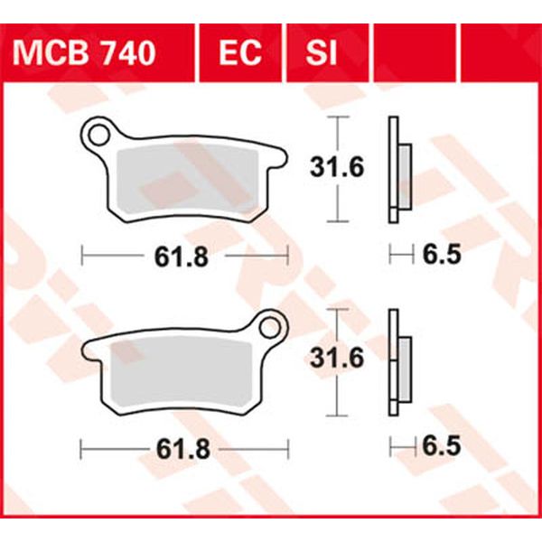 Placute de frana TRW Placute Frana Ec Series Ceramic MCB740EC