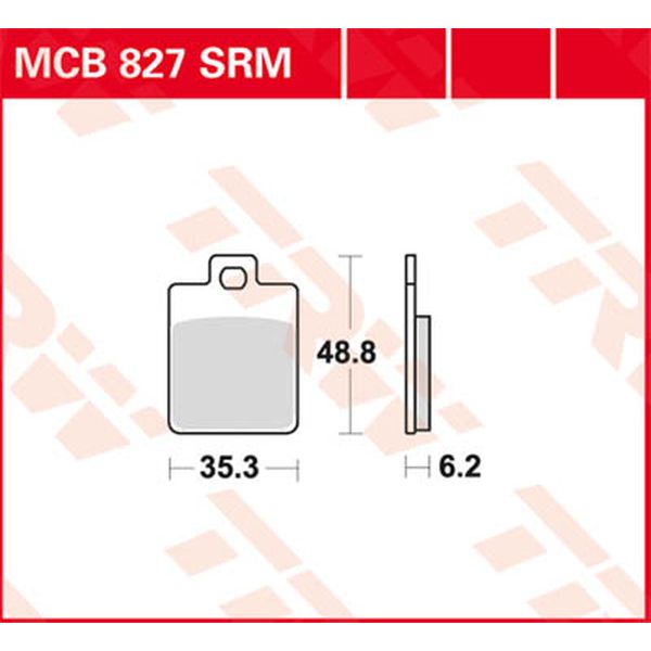 Brake pads TRW Brake Pads Ec Series Ceramic MCB827EC