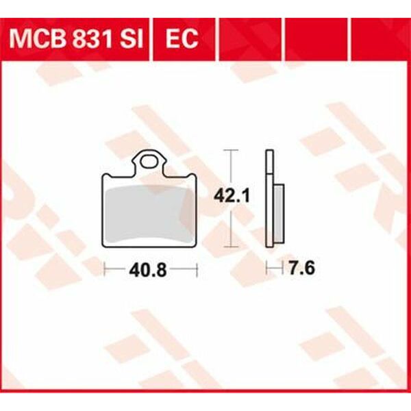 Placute de frana TRW Placute Frana Ec Series Ceramic MCB831EC