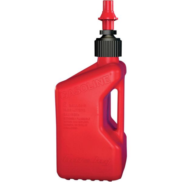 Fuel Cans & Plastics Tuff Jug CONTAINER 10L RED WITH RED QUICK FILL NOZZLE