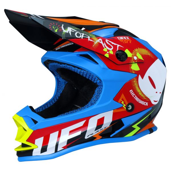Kids Helmets MX-Enduro Ufo Onyx Multicolor Neon Kids Helmet