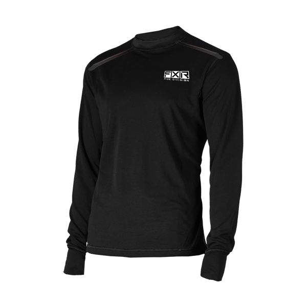 Underlayer Snow FXR Bluza Snowmobil Mid-Layer Tenacious Merino Longsleeve Black