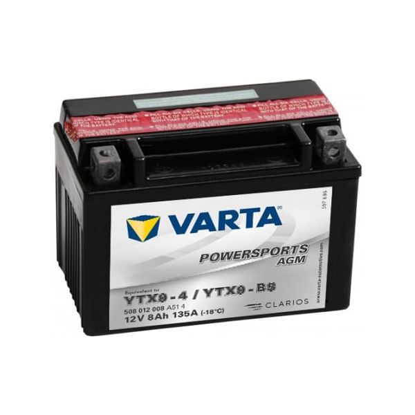 Maintenance Free Battery Varta Moto Battery Agm 12V 8Ah 152X88X106Mm Ytx9-Bs