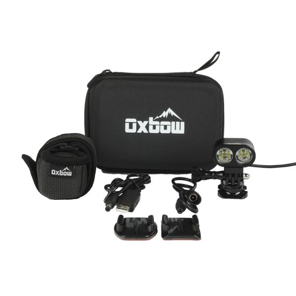 Sled Accessories Oxbow Voyager Helmet Light Kit with one battery