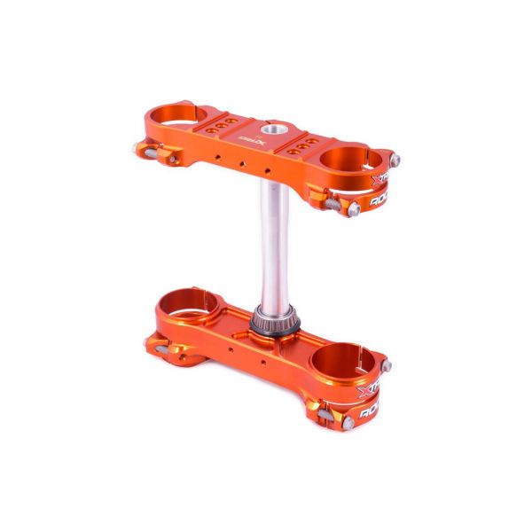 MX Triple-Clamp X-TRIG ROCS triple clamps orange KTM SX / EXC