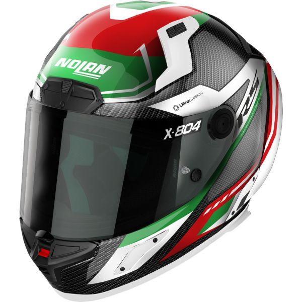 Full face helmets Nolan Full-Face Moto Helmet X-804 Rs Ultra Carbon Maven Carbon Red/White/Green 24