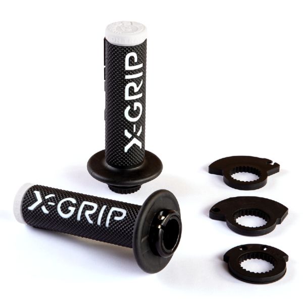  X-Grip Grips Lock-On Braaaap Black/White XG-2100