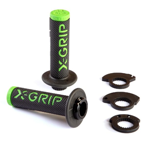 Grips Enduro/MX X-Grip Grips Lock-On Braaaap Black/Green XG-2101
