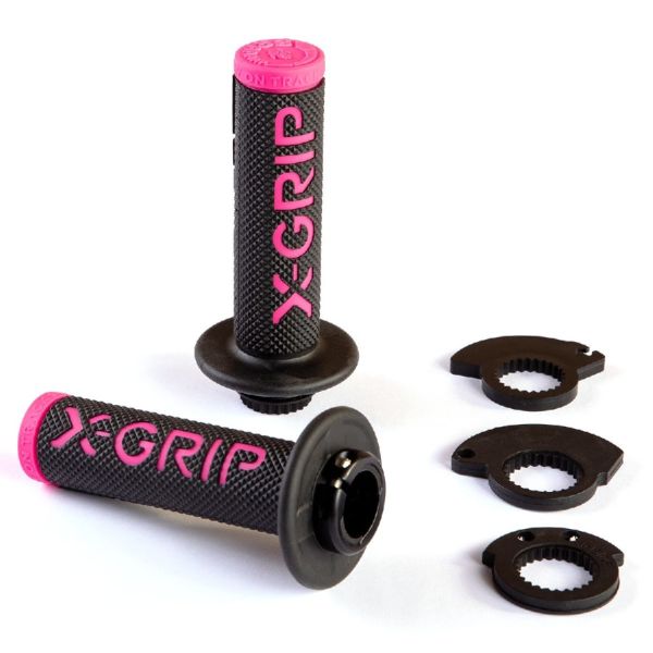  X-Grip Grips Lock-On Braaaap Black/Pink XG-2140