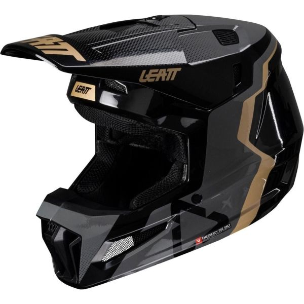 Casti MX-Enduro Copii Leatt Kit Casca Moto Copii 3.5 V25 Black + Ochelari 2.5