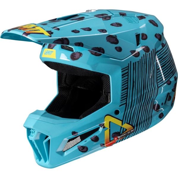Casti MX-Enduro Copii Leatt Kit Casca Moto Copii 3.5 V25 Cheetah + Ochelari 2.5
