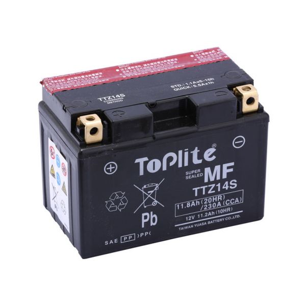 Gel Batteryes Yuasa Toplite TTZ14S = YTZ14S (CU GEL, INCL. ACID)