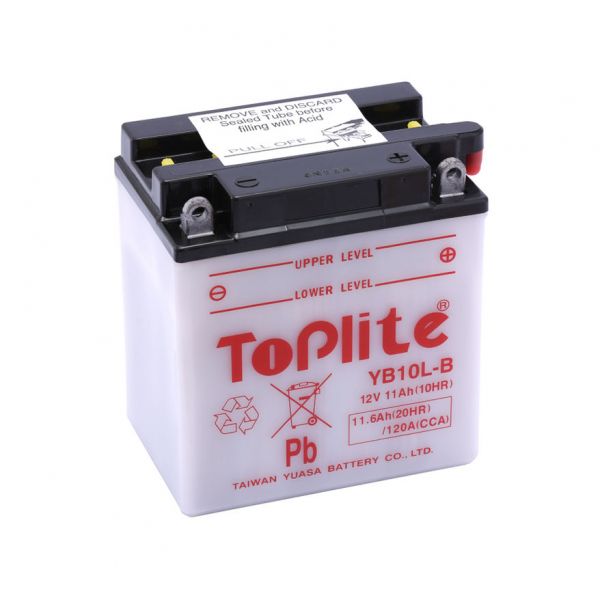 Maintenance Battery Yuasa Toplite YB10L-B = 12N10-3B (CU INTR., NU INCL. ACID)