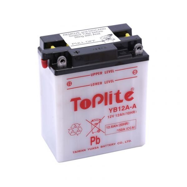 Maintenance Battery Yuasa Toplite YB12A-A (CU INTR., NU INCL. ACID)