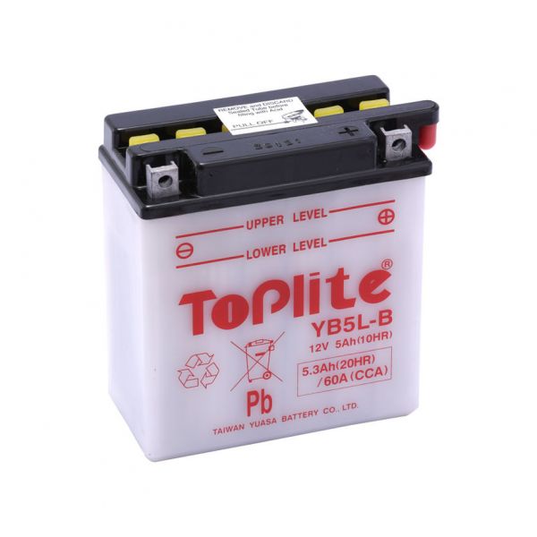 Maintenance Battery Yuasa Toplite YB5L-B = 12N5-3B (CU INTR., NU INCL. ACID)