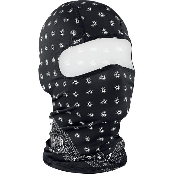  ZanHeadGear Cagula Poly Blk Paisley Wbp101