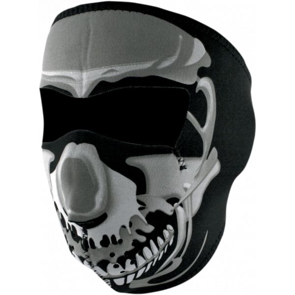 Cagule si Termice ZanHeadGear Masca Fata Full Face Chrome Skull One Size Wnfm023