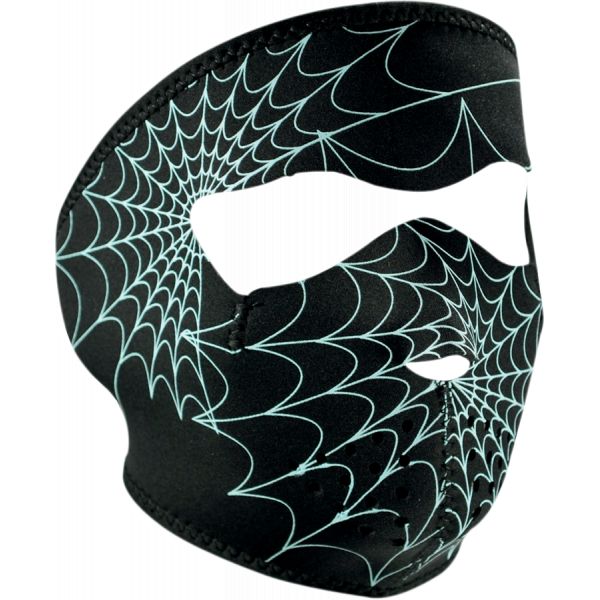  ZanHeadGear Masca Fata Full Face Glow-in-the-dark Spider Web One Size Wnfm057g