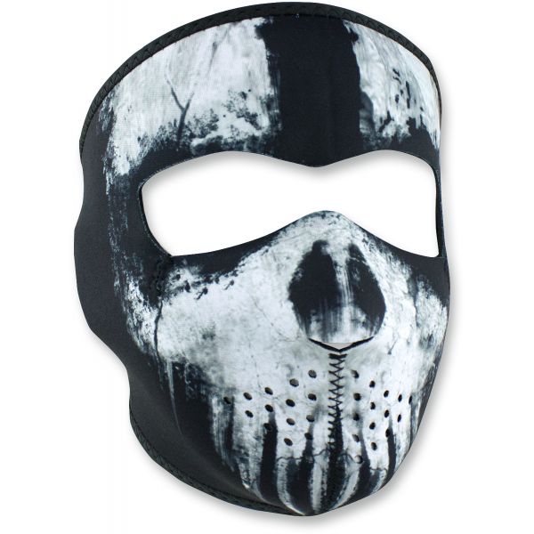  ZanHeadGear Masca Fata Full Face Skull Ghost One Size Wnfm409