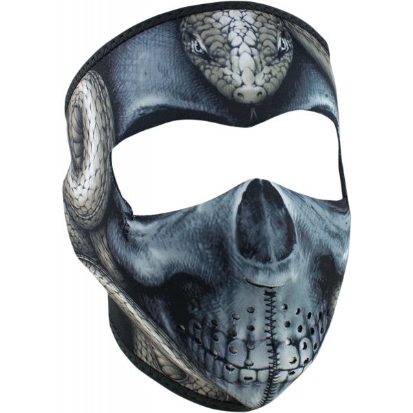  ZanHeadGear Full Face Mask Snake Skull One Size Wnfm415