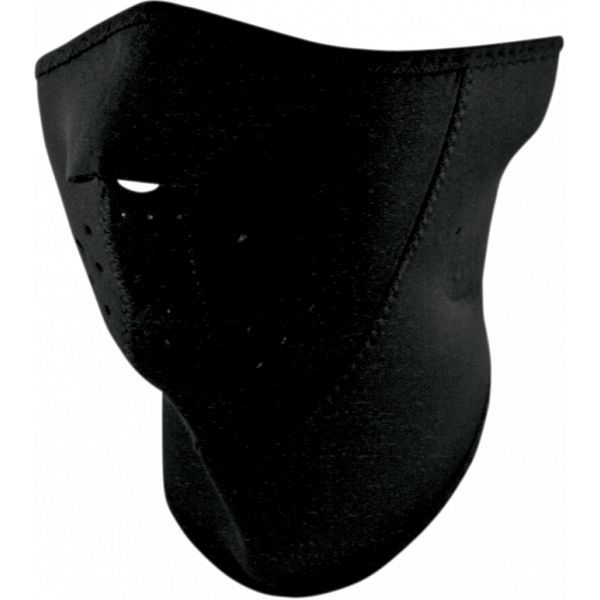  ZanHeadGear Masca Fata Half Face 3-panel With Neck Shield Black One Size Wnfm114h3