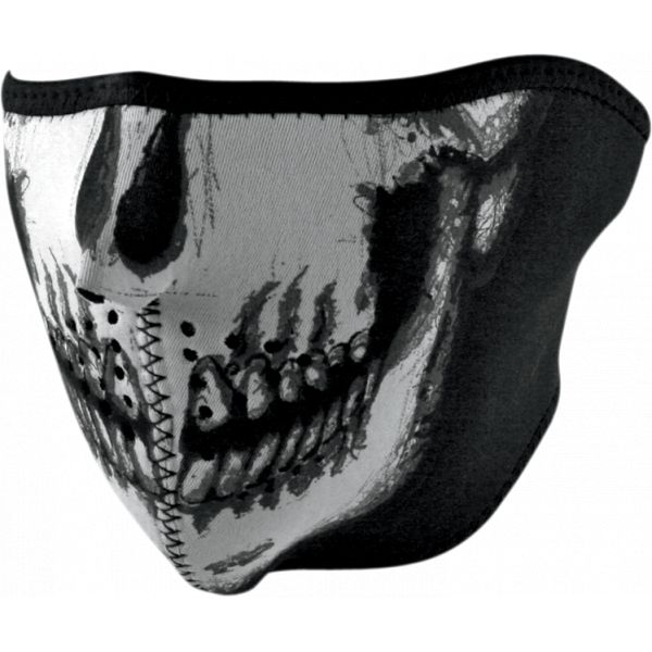 Face Masks ZanHeadGear Half Face Mask Glow-in-the-dark Skull One Size Wnfm002hg