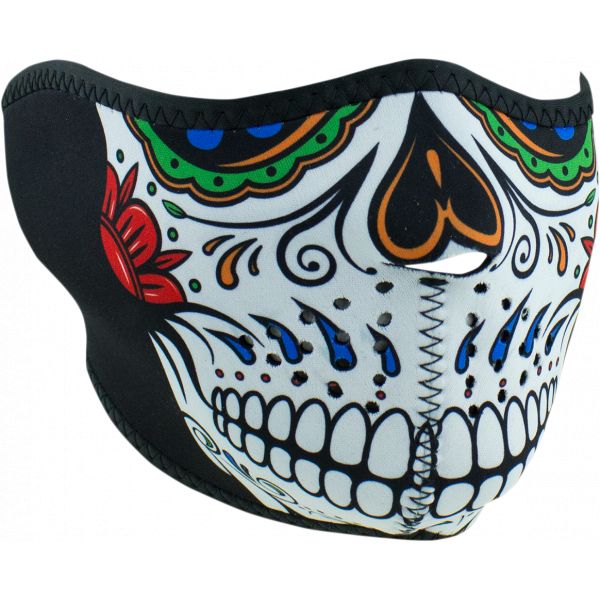 Face Masks ZanHeadGear Half Face Mask Muerte Skull One Size Wnfm413h