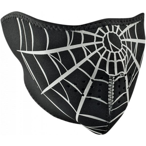 Face Masks ZanHeadGear Half Face Mask Spider Web One Size Wnfm055h