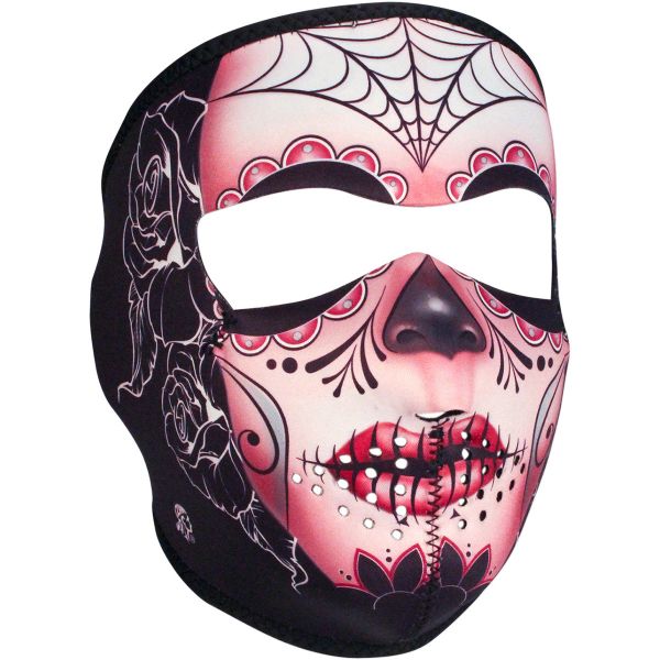  ZanHeadGear Masca Fata Full Face Sugar Skull One Size Wnfm082