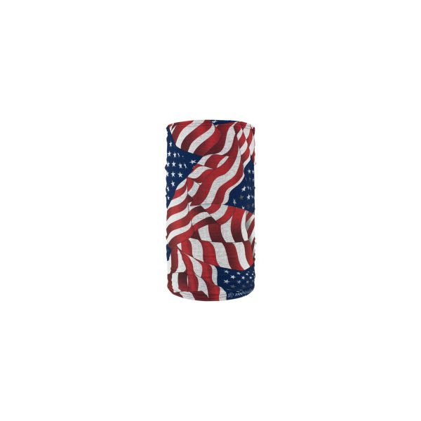 Cagule si Termice ZanHeadGear Protectie Gat Tip Tub Wavy American Flag Fleece Lined One Size Tf265