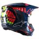 Casca Moto MX/Enduro Supertech S-M5 Solar Flare Black/Blue/Red 24 