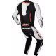 Combinezon Moto Piele GP-R7 1-PC White/Black/Red 25