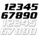 Numar Concurs Cifra 8 Adhesive 3 Pack White 5049/10/8