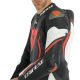 Combinezon Moto Piele Misano 2 D-Air Perforated 1Pc Black/White/Fluo-Red 23