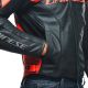 Geaca Moto Piele Racing 4 Perf. Black/Fluo-Red 23