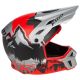 Casca Moto MX/Enduro F3 Carbon ECE DNA Fiery Red/Monument Gray 24