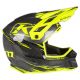 Casca Snowmobil F3 Carbon Pro ECE Thrashed Asphalt/Hi-Vis