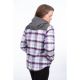 Hanorac Big Sky Fleece Lined Flannel Lavender Heist/Asphalt 24